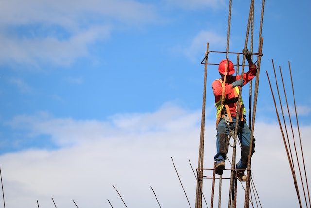 A man working on a construction site.