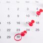 Calendar with pinned dates