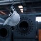 Hard hat in factory
