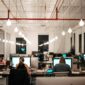 people working in an office