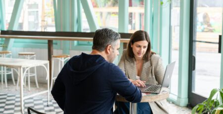 A manager micro-managing a co-worker.