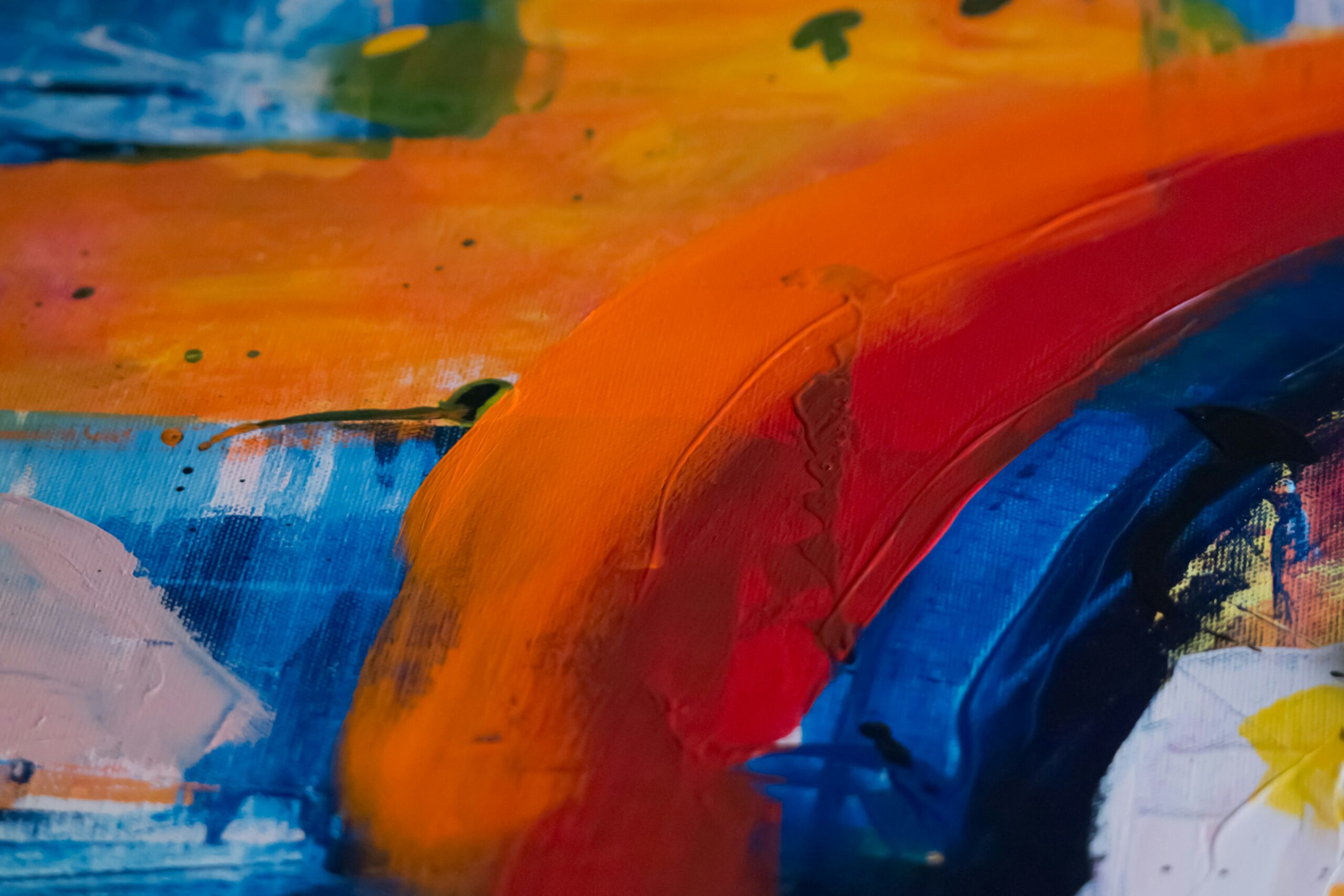 Abstract paint colored